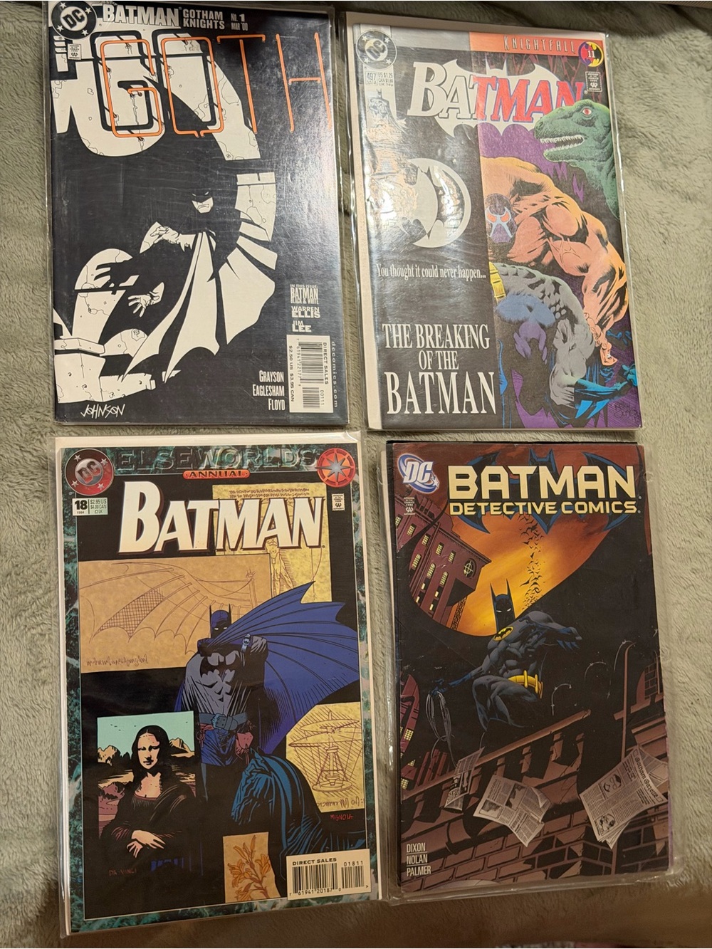 VTG 90s DC Batman Comic Books Readers Collectors Lot of (4)